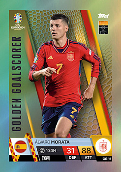 Alvaro Morata Spain Topps Match Attax EURO 2024 Golden Goalscorer #GG11